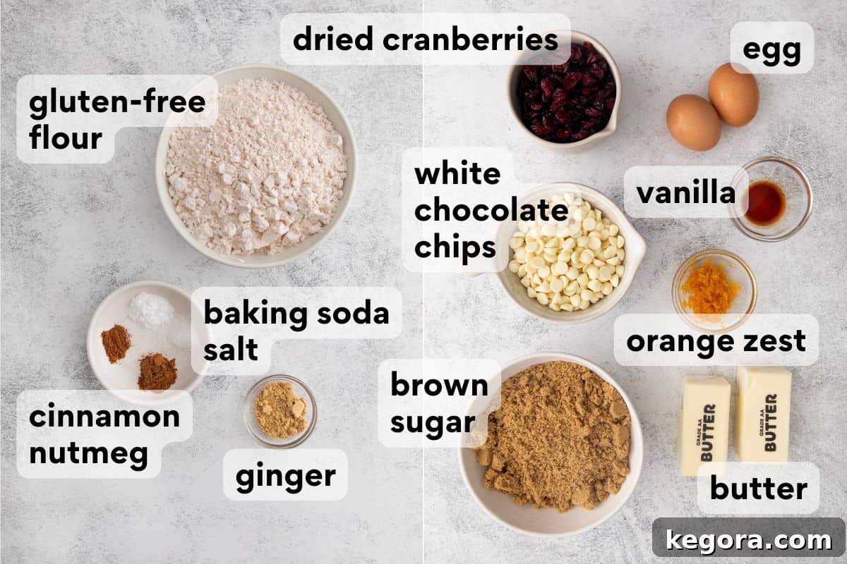 Your Gluten-Free Starbucks Bliss Fix 4 Measured and labeled dry ingredients for the gluten-free blondie base of the bliss bars, including flour, spices, and brown sugar.