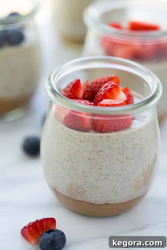 Chia Pudding chia pudding almond butter and fresh berries