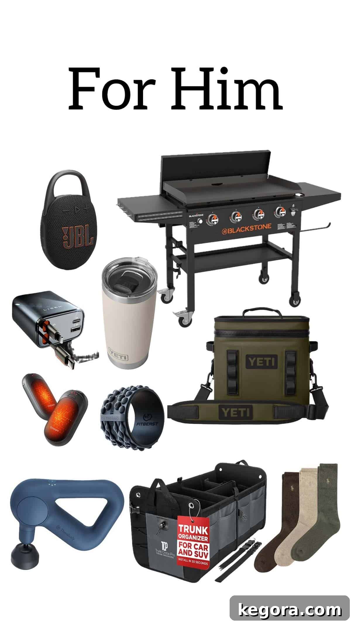 2025's Top Gift Ideas For Foodies, Kids, Him & Her 4 A selection of practical and enjoyable gift ideas for men, featuring tech gadgets, outdoor gear, and wellness products.