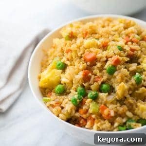 50/50 Cauli-Brown Rice Fried Rice