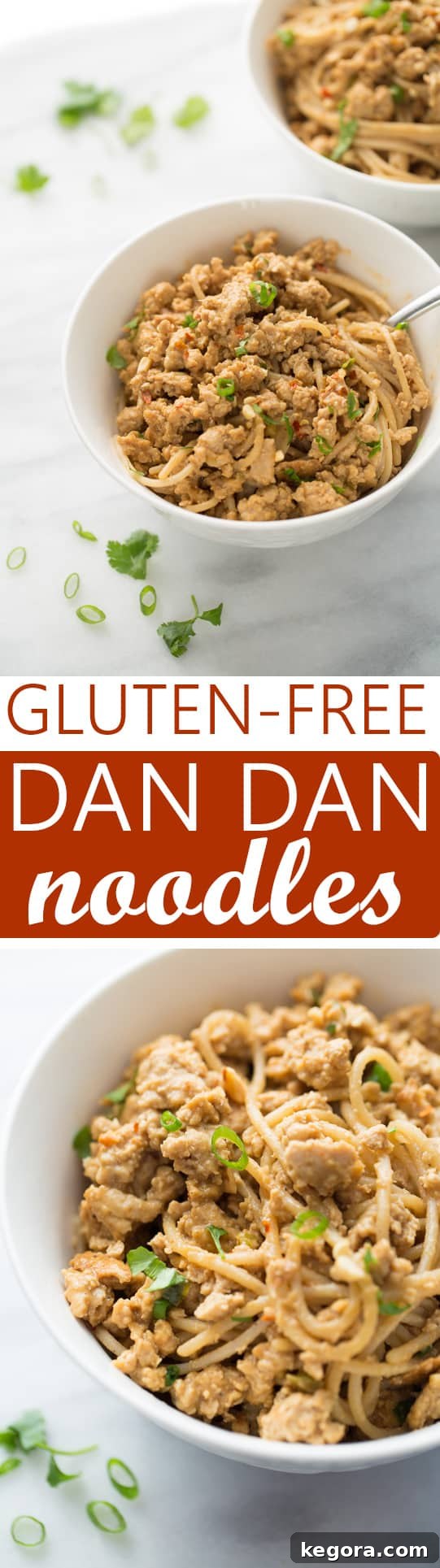 Gluten-Free Dan Dan Noodles! A 20-minute, kid-friendly dinner that is perfect for busy weeknights!