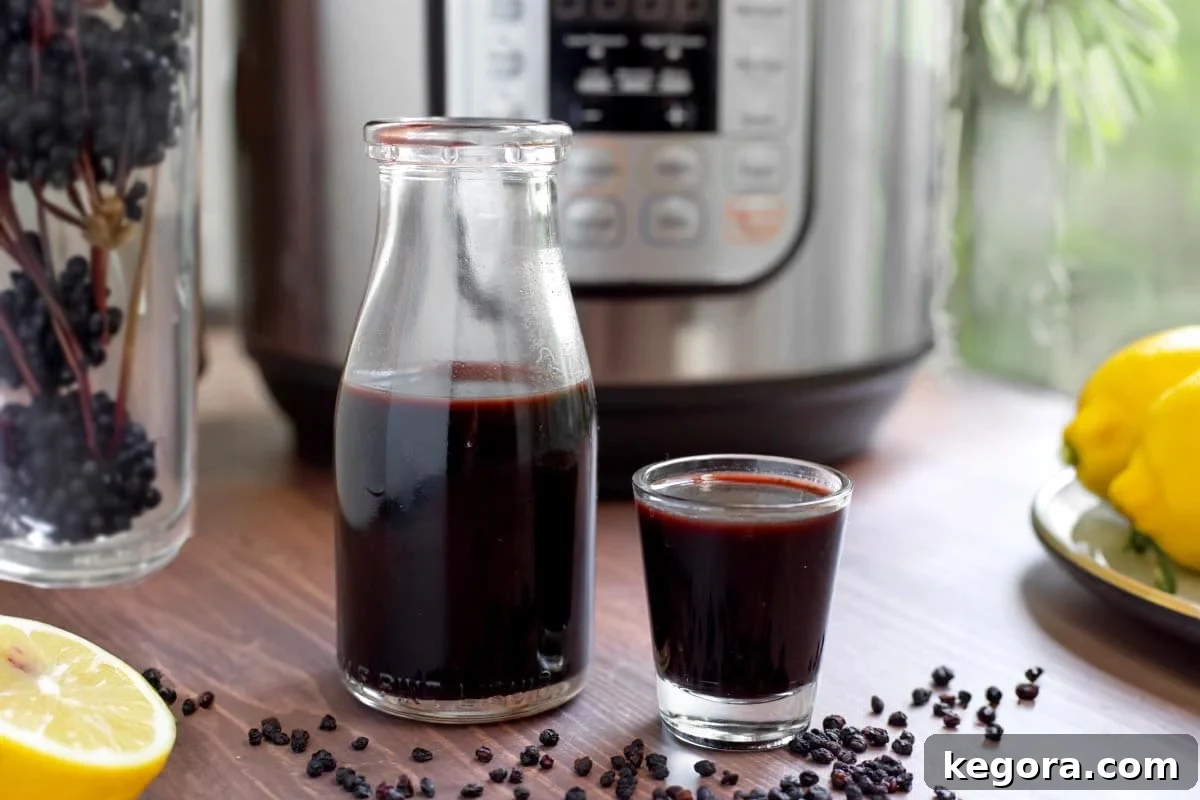 Instant Pot Elderberry Syrup