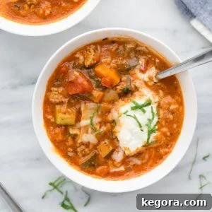 Instant Pot Turkey Vegetable Lasagna Soup