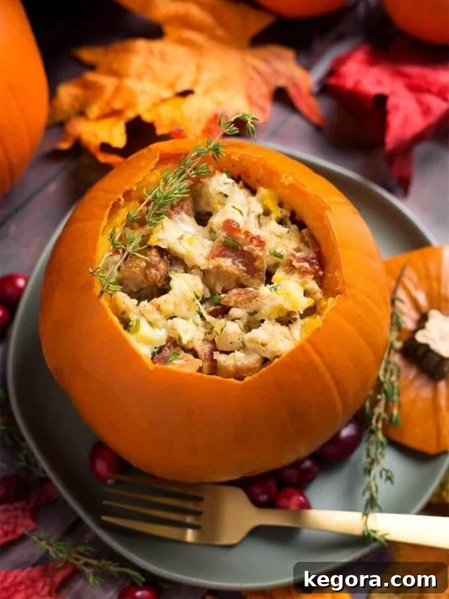 Instant Pot Harvest Stuffed Pumpkin 2 Instant Pot Stuffed Pumpkin