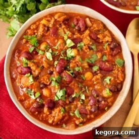 Slow Cooker Turkey Chili